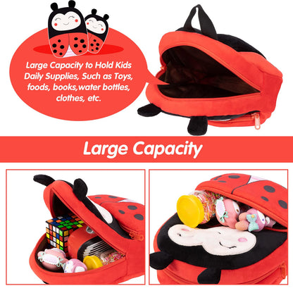 Kinderrucksack Kinder Mini Schulrucksack Tiere Kindergartentasche fur Jungen Madchen Kleinkind (Rosa Kuh)