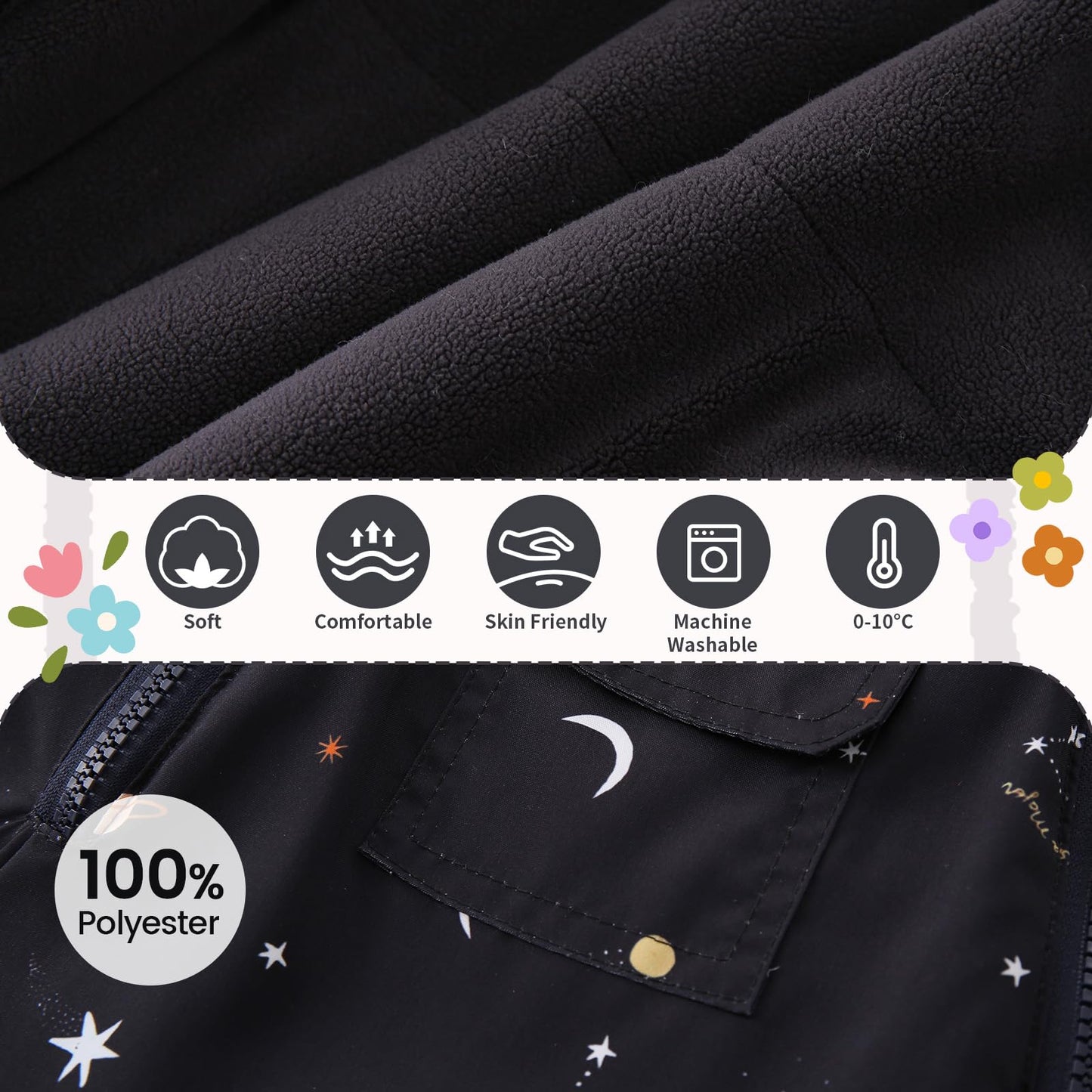 JiAmy Baby Snowsuit, Baby Boys Girls Winter Jumpsuit Romper Newborn Snow Overall for 0-24 Months