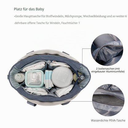 Wickeltasche Baby Wickeltasche Große Babytaschen für Mama mit Wickelstation Multifunktions Reise