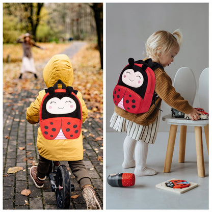 Kinderrucksack Kinder Mini Schulrucksack Tiere Kindergartentasche fur Jungen Madchen Kleinkind (Rosa Kuh)