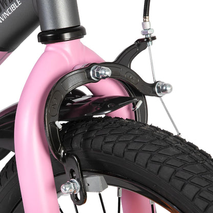 JOYSTAR Berry 12/14/16/20 Zoll Kinderfahrrad für 2-4 jährige Jungen & Mädchen, Jungenfahrrad mit Stützrädern,grün,rosa,weiß - Meloni2