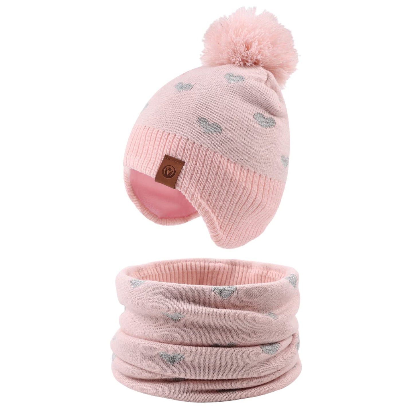 XIAOHAWANG Baby Strickmütze Winter Babymütze Junge Warme Kindermütze Junge Beanie Mütze Dicke Wintermütze für Herbst,Winter