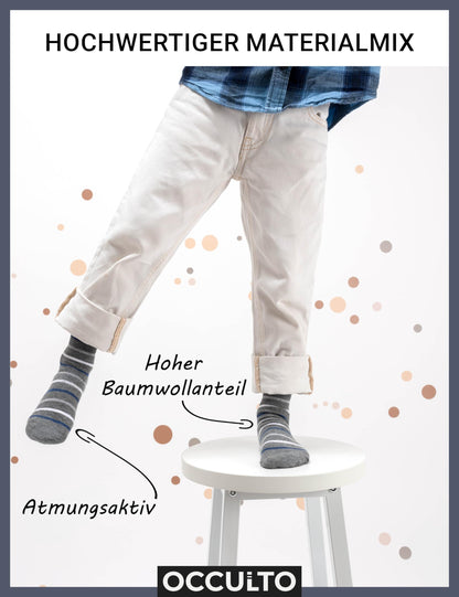 Occulto Jungen & Mädchen Bunte Socken 10er Pack (Modell: Estilo)