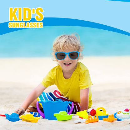 Hifot Sonnenbrille Kinder Polarisierte Sportbrille für Jungen Mädchen,UV400 Schutz Flexible Baby Sonnenbrille mit Brillenschnüre Alter von 3-12