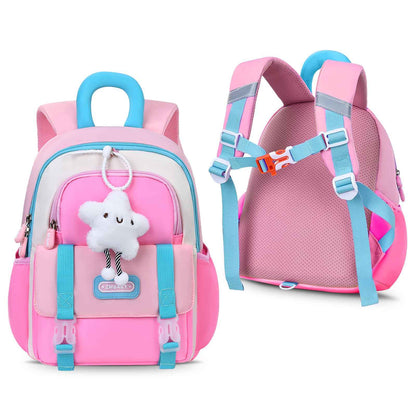 Tanou Backpack Nursery for Girls, Ultra Light Nursery Backpack Girls, Cute Nursery Backpack with Chest Strap for Preschool Nursery, purple, childish