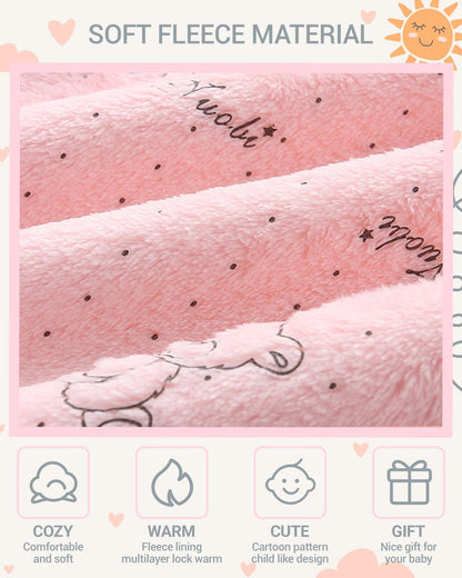 Baby Schneeanzüge mit Kapuze, Baby Overall Winter Fleece Strampler Neugeborenen Junge und Mädchen Einteiler Anzug für 0-12 Monate