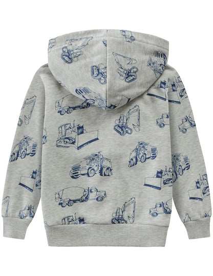CM-Kid Hoodie Boys Hoodie Zipper Sweat Jacket Long Sleeve Children Cotton Hooded Jacket Warm Tops Size 92-122 