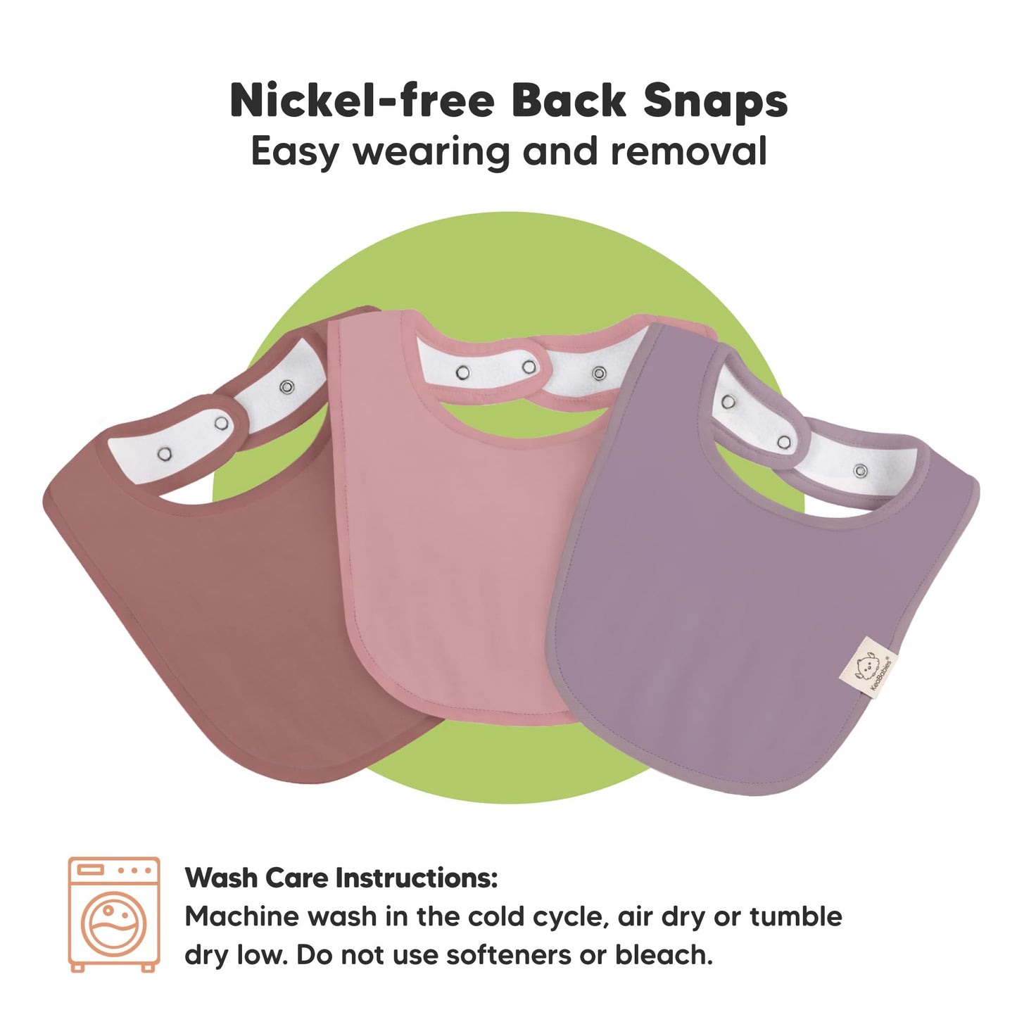 Baby Bibs for Boys &amp; Girls - 8-Pack Organic Cotton Teething Bibs - Baby Bibs for Girls &amp; Boys - Large Bibs for Infants, Toddlers (Wilderness) 