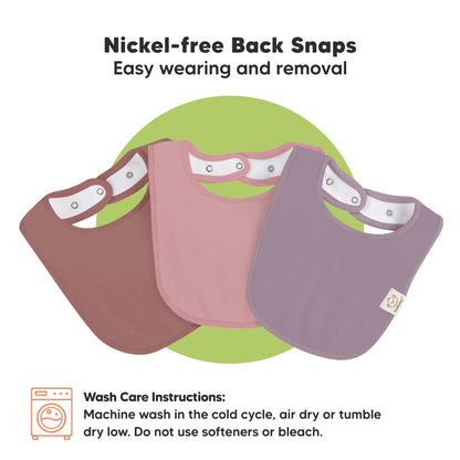 Baby Bibs for Boys &amp; Girls - 8-Pack Organic Cotton Teething Bibs - Baby Bibs for Girls &amp; Boys - Large Bibs for Infants, Toddlers (Wilderness) 