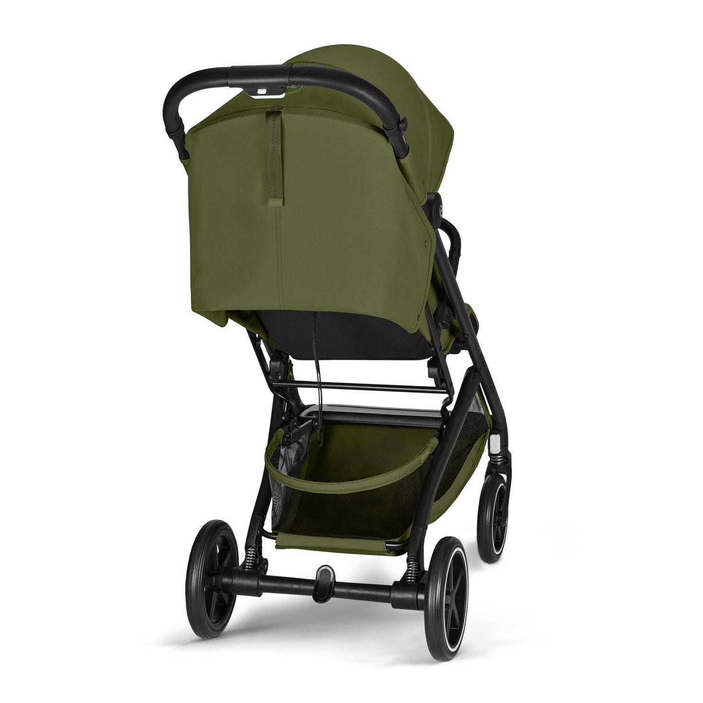 Cybex Gold Kinderwagen Beezy mit One-Pull Harness, Ab Geburt bis ca. 4 Jahre (max. 22 kg), Kompakt und ergonomisch, Magic Black (Schwarz mit schwarzem Rahmen)