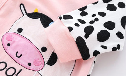 KIDDLETOWN Baby Pyjamas Newborn Baby Girls 0-3 Months Organic Cotton Long Sleeve Popper Frog Cartoon