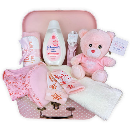Baby Box Shop Babyparty Geschenk - 12 Baby-Essentials, Baby Geschenkset, Baby Geschenkkorb, Geschenke für eine Babyparty, Neugeborene Geschenkset, Neugeborenen Geschenk, Baby Geschenk Set - Creme