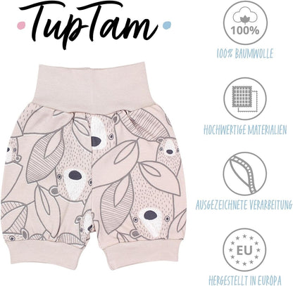 TupTam Baby Mädchen Pumphose Sommershorts 5er Set