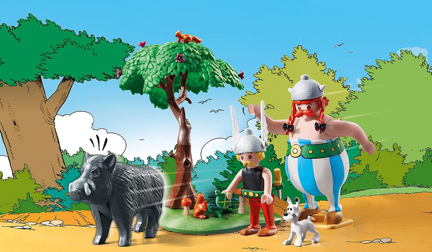 PLAYMOBIL Asterix 71542 Roman Camp, Exciting Conquest of the Camp by the Gauls, Includes Magic Potion for More Body Strength, Detailed Toy for Children from 5 Years