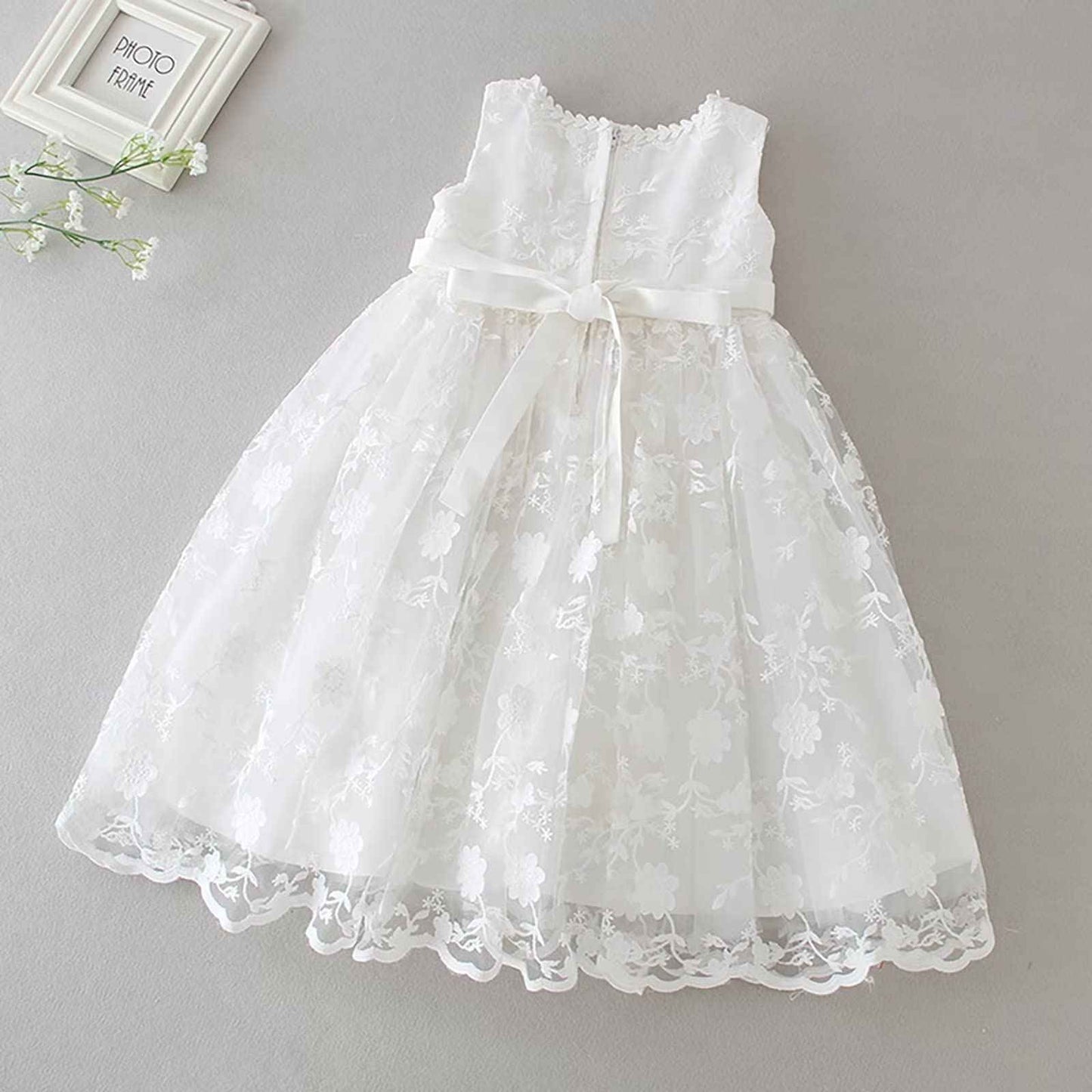 Baby Long Christening Dresses White Christening Dress Special Occasion Dresses for Girls Birthday