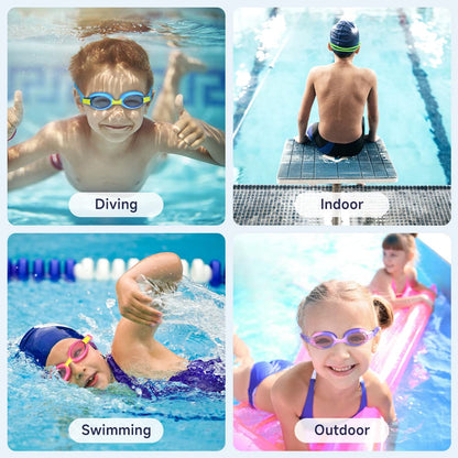 Findway Schwimmbrille Kinder,Schwimmbrille für Kinder Jungen Mädchen Junior, UV-Schutz Anti Nebel Kinder Schwimmbrille für Alter 3-12 Jahre