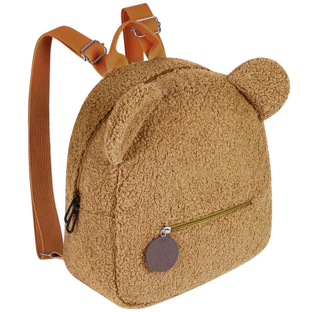 Aomig Plush Backpack Kindergarten Backpack Toddler Backpack Kindergarten School Bag for Boys Girls Children Animal Kids Backpack Animal Cartoon Mini Bag Kids Backpack for Baby 2-6 Years 