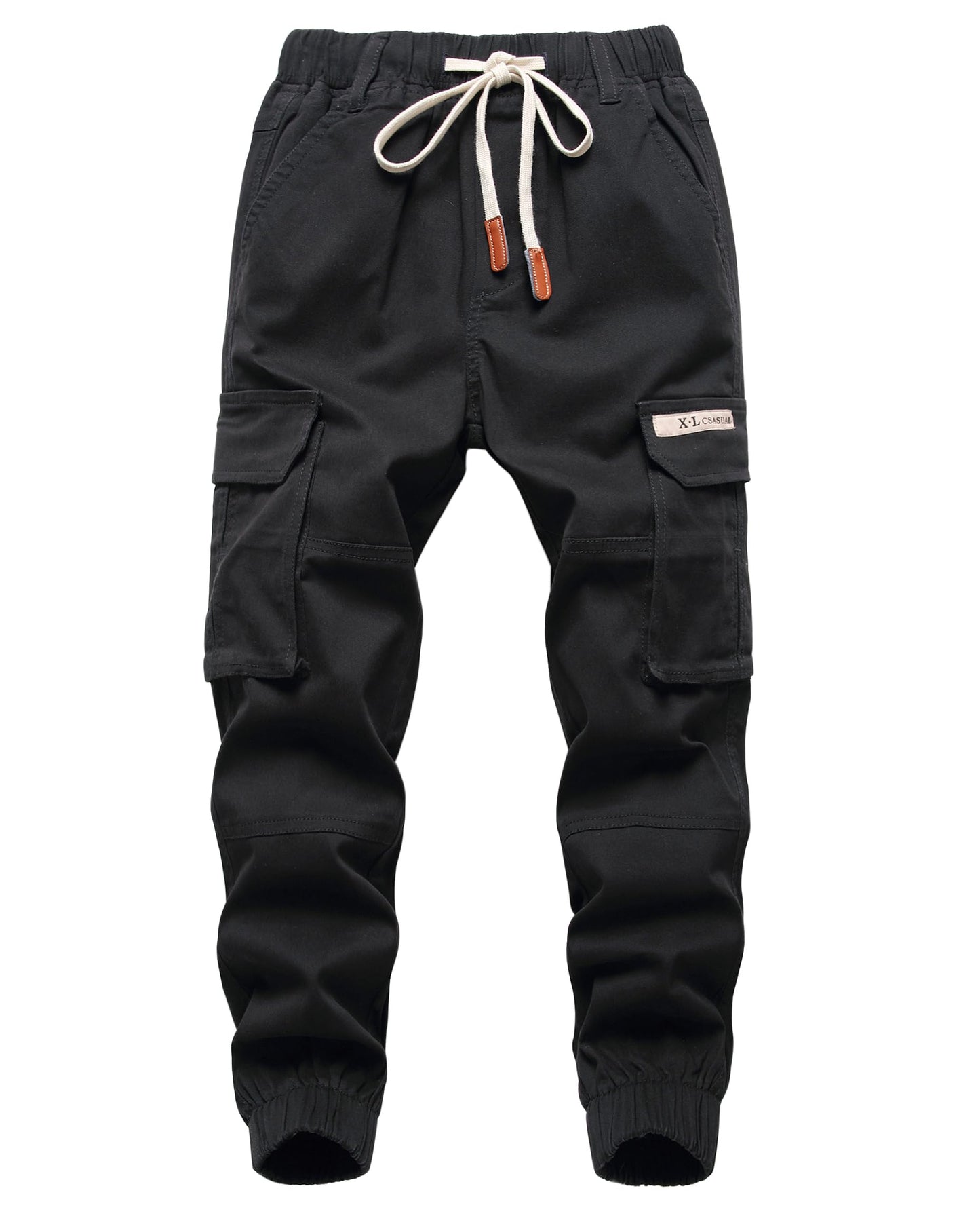 YOUNGSOUL Jungen Cargohose Kinder Stretch Cargo Hose Jogginghose Freizeithose mit Gummizug