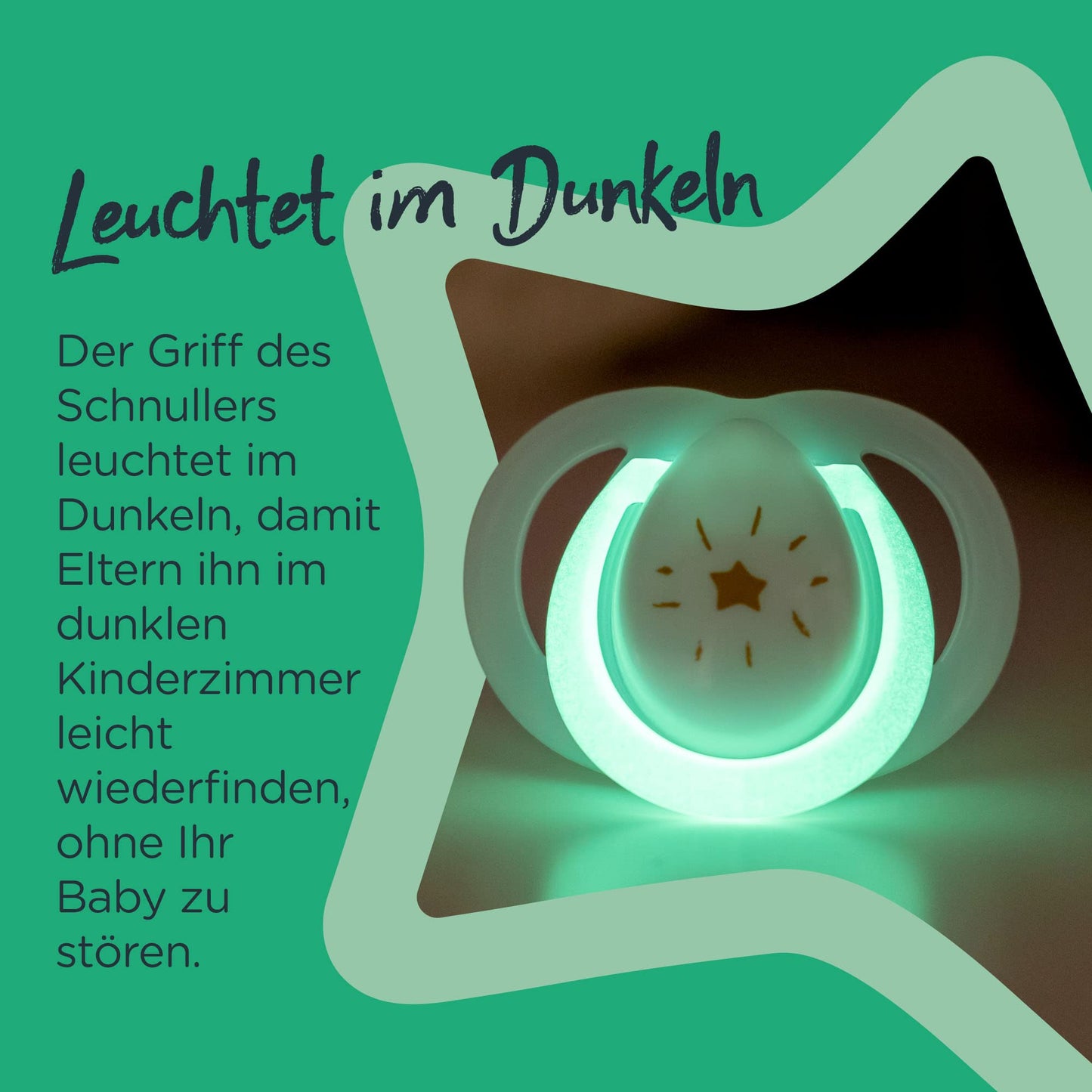 Tommee Tippee Schnuller für die Nacht, symmetrisches kieferorthopädisches Design, BPA-freies Silikonbeutel, 6—18 m, Packung mit 6 Schnullern - Meloni2