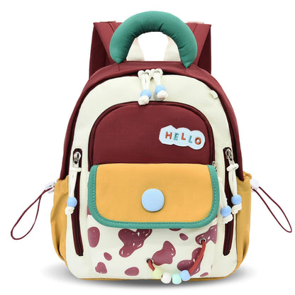 PROTAURI Kindergartenrucksack Mädchen 2-5 Jahre 8L 3D Eis, Dunkelrosa | mit Brustgurt wasserabweisend leicht atmungsaktiv ergonomisch Macaron-Farben