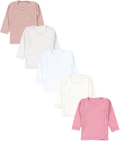 TupTam Unisex Baby Wickelshirt Langarm 5er Pack