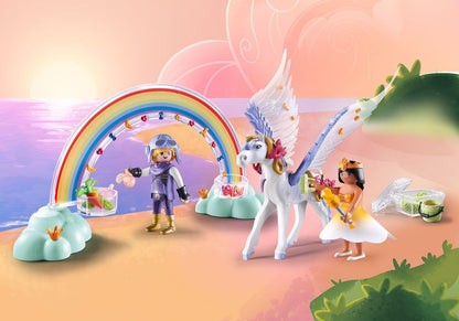 PLAYMOBIL Princess Magic 71360 Heavenly Baby Cloud, Magic Nursery in the Clouds, Includes Baby Cradle, Rocking Horse, Teddy Bear and More, Toy for Children from 4 Years