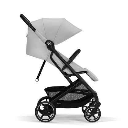 Cybex Gold Kinderwagen Beezy mit One-Pull Harness, Ab Geburt bis ca. 4 Jahre (max. 22 kg), Kompakt und ergonomisch, Magic Black (Schwarz mit schwarzem Rahmen)