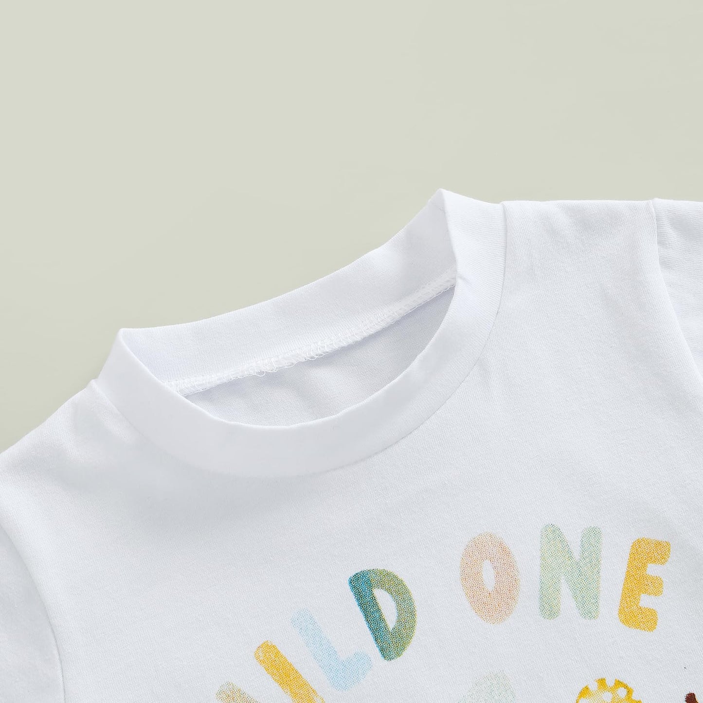 Baby Junge 1. Jahr Geburtstags T-Shirt Wild One Kurzarm Oberteil Baby Mein Erster Geburtstags Outfit Sommer Kleidung