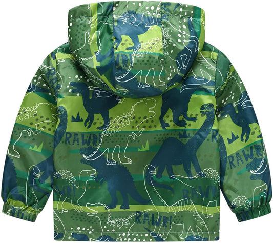 KQIVAM Children's Rain Jacket Transition Jacket Waterproof Outdoor Jacket Windproof with Hood Waterproof Jacket for Children Unisex Rainwear for Girls and Boys 