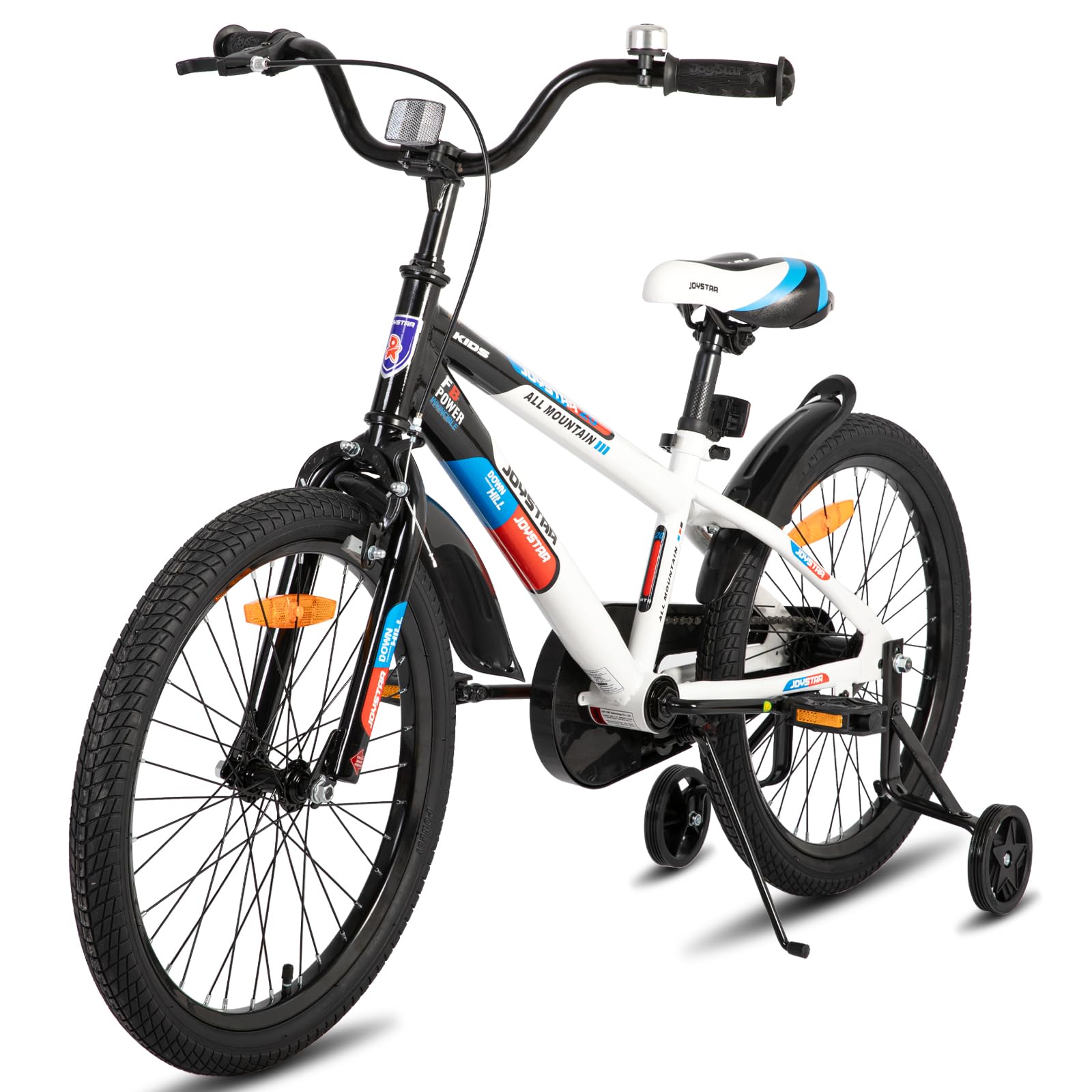 JOYSTAR Berry 12/14/16/20 Zoll Kinderfahrrad für 2-4 jährige Jungen & Mädchen, Jungenfahrrad mit Stützrädern,grün,rosa,weiß - Meloni2