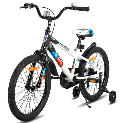 JOYSTAR Berry 12/14/16/20 Zoll Kinderfahrrad für 2-4 jährige Jungen & Mädchen, Jungenfahrrad mit Stützrädern,grün,rosa,weiß - Meloni2