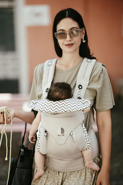 Babytrage Ergonomische Babytrage Neugeborene ab Geburt Neugeborenen-Trage 4 Positionen abnehmbarer/verstellbarer Kapuze trägt babys Beutel 100% Baumwolle