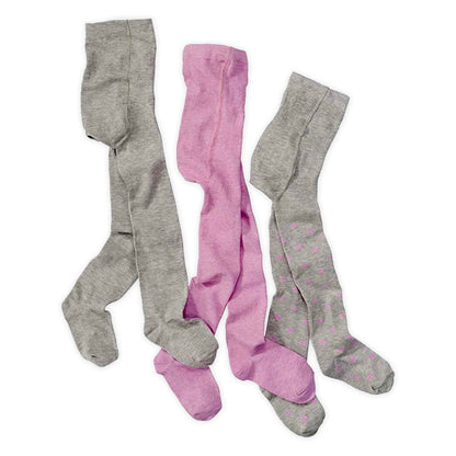 wellyou Children's Tights Girls & Boys - Set of 3 Baby Tights with Pattern - Colourful Cotton Tights Made of Oeko-Tex Certified Materials (Size 62-146)