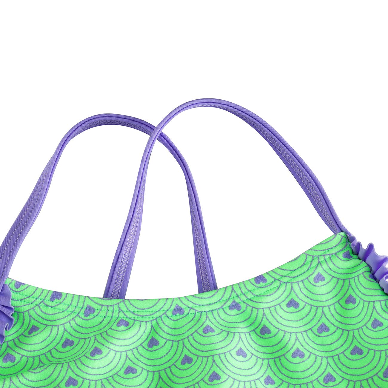 DUSISHIDAN Bikini Kinder Mädchen Zweiteiliger Bademode Süß Badeanzug Zurück überqueren Sommer Swimsuit 110-176