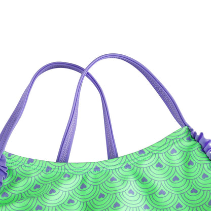 DUSISHIDAN Bikini Kinder Mädchen Zweiteiliger Bademode Süß Badeanzug Zurück überqueren Sommer Swimsuit 110-176