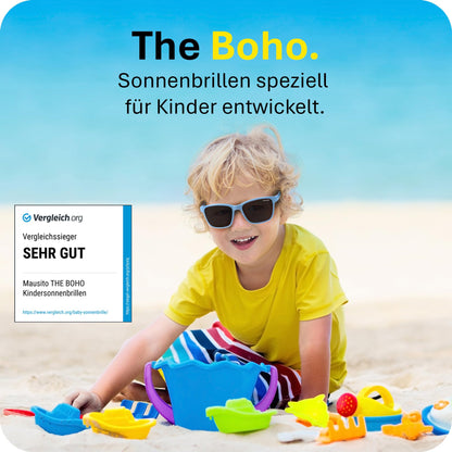 Mausito Sonnenbrille Kinder 3-6 Jahre & 6-10 Jahre | VERGLEICHSSIEGER Kindersonnenbrille 100% UV-Schutz | FLEXIBLE Bügel | Schadstofffreie Kindersonnenbrillen