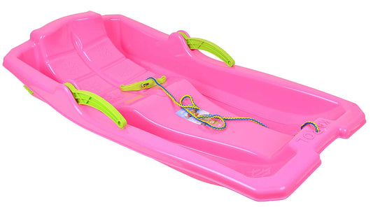 MARMAT Children’s Sledge, Bobsleigh, Toboggan, Snow Slider, Brake Lever, Pull Rope, Snow, Winter