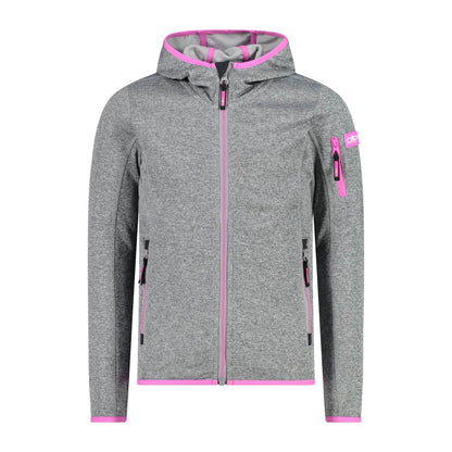 CMP Kids' Knit Tech Jacket with Fixed Hood Kid G Jacket Fix Hood 