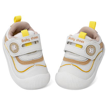 MASOCIO First Walker Shoes Baby Shoes Boy Girl Baby Shoes Soft Flat Rubber Anti-Slip 