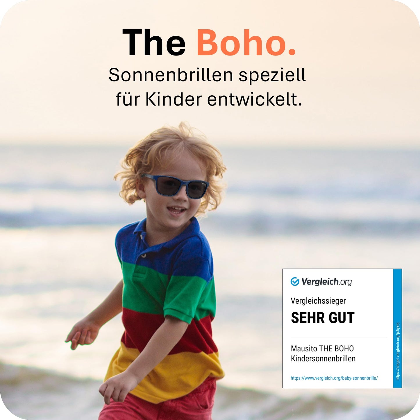 Mausito Sonnenbrille Kinder 3-6 Jahre & 6-10 Jahre | VERGLEICHSSIEGER Kindersonnenbrille 100% UV-Schutz | FLEXIBLE Bügel | Schadstofffreie Kindersonnenbrillen