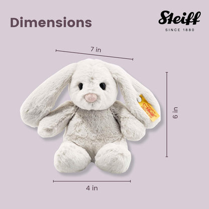 Steiff Soft Cuddly Friends Hoppie Rabbit, light grey [RAB2] 