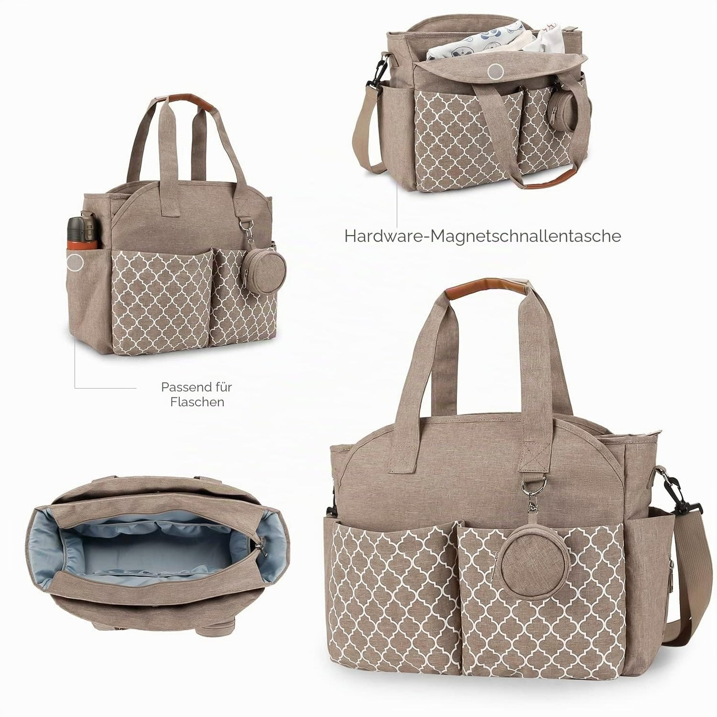 Wickeltasche Baby Wickeltasche Große Babytaschen für Mama mit Wickelstation Multifunktions Reise