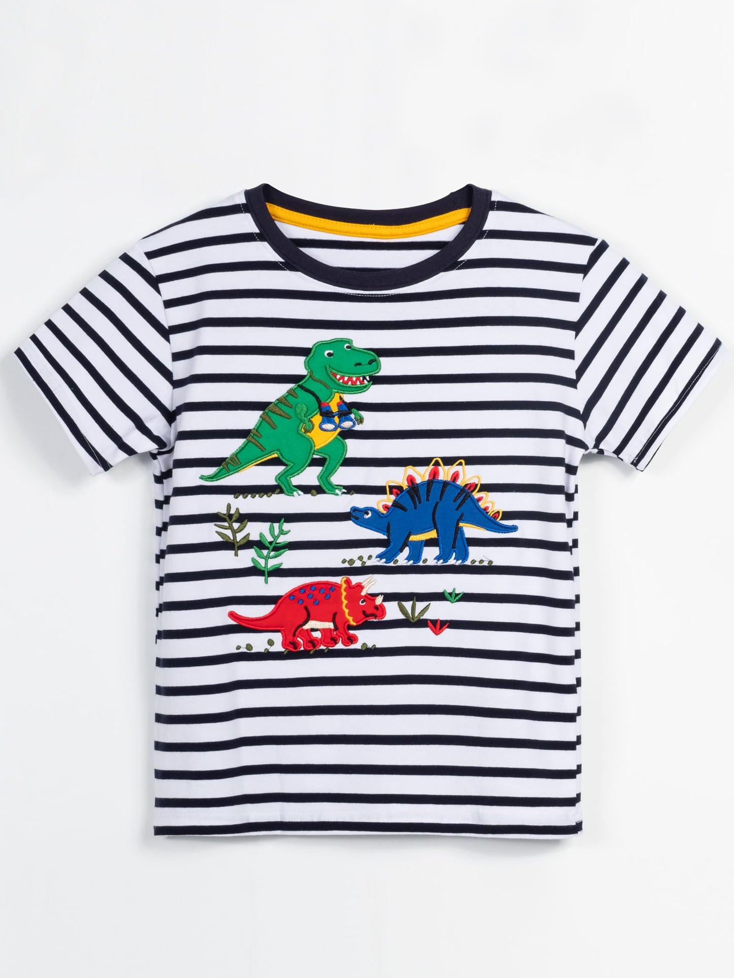 YOUNGSOUL Jungen T-Shirt Dinosaurier Kinder Kurzarm Tee Shirt Sommer Tops 3er-Pack