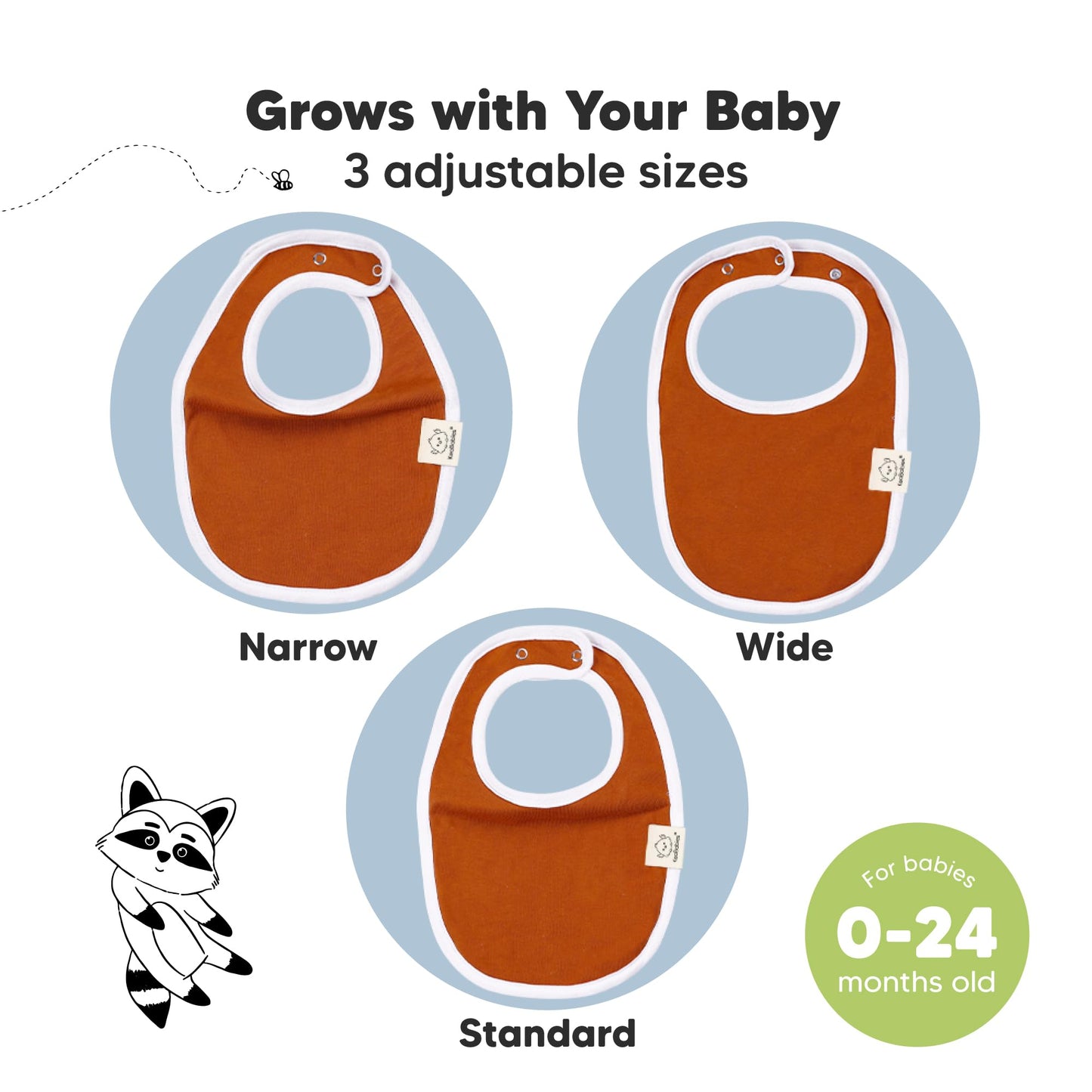 Baby Bibs for Boys &amp; Girls - 8-Pack Organic Cotton Teething Bibs - Baby Bibs for Girls &amp; Boys - Large Bibs for Infants, Toddlers (Wilderness) 