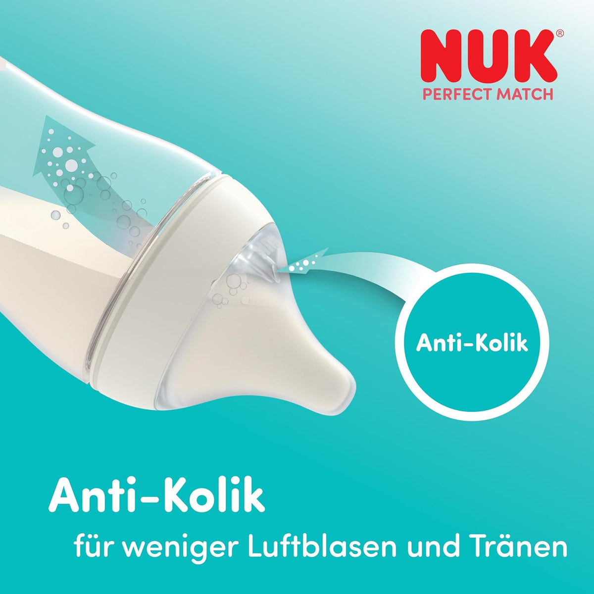 NUK First Choice+ Baby Bottle Starter Set | 0–6 months | 4 bottles with Temperature Control &amp; Bottle Box | Anti-Colic Air System | BPA-free | Disney Winnie the Pooh 