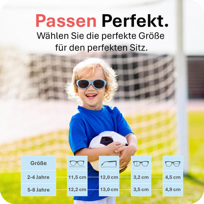 Mausito Children's Sunglasses 2-4 Years & 5-8 Years Comparison Winner Children's Sunglasses 100% UV Protection Flexible Non-Toxic Children's Sunglasses with Strap European Design Made for Children