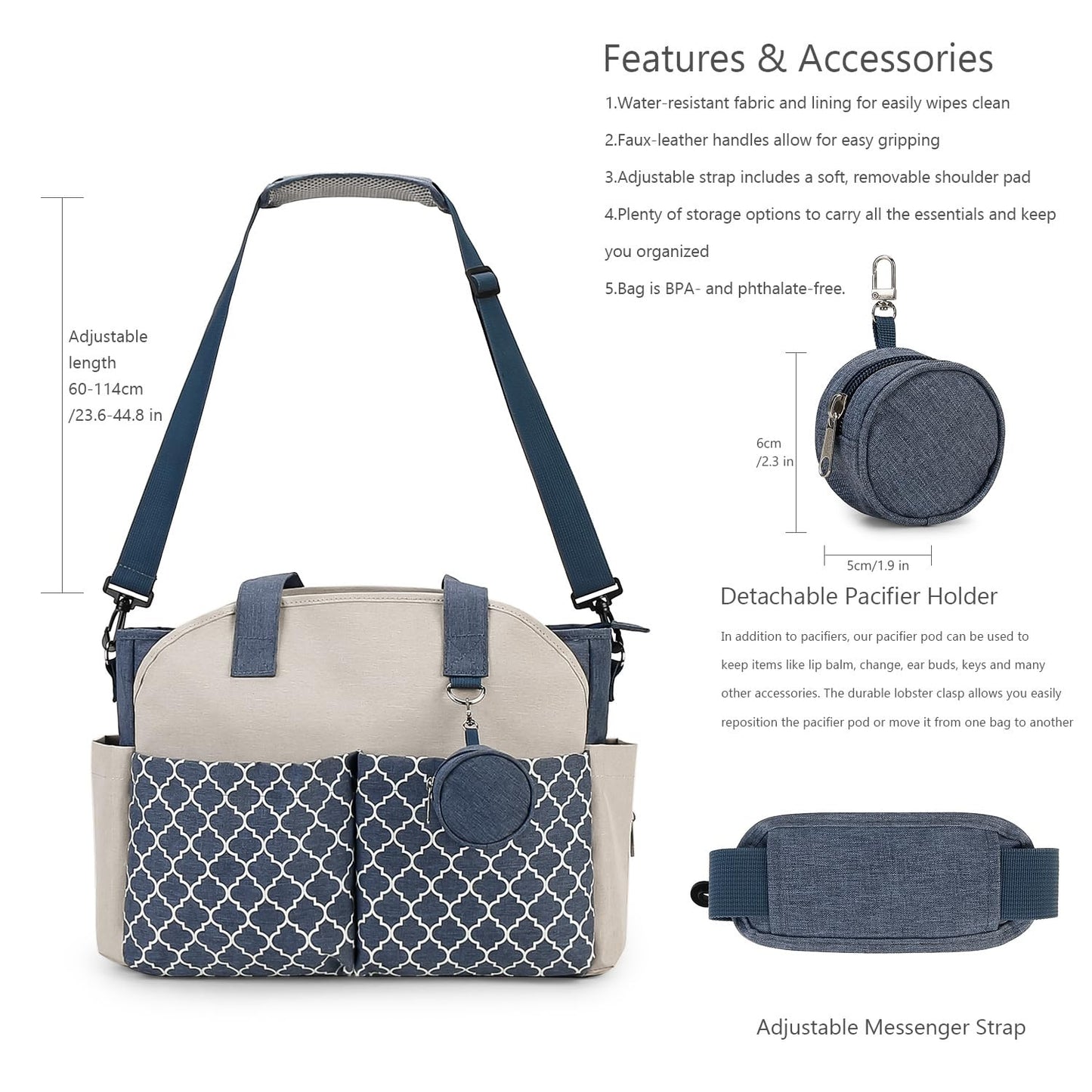 Wickeltasche Baby Wickeltasche Große Babytaschen für Mama mit Wickelstation Multifunktions Reise