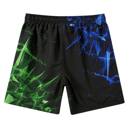 Fanient Badehose Jungen Schwimmshorts - 2 in 1 Badeshorts mit Kompression Liner für optimalen Komfort