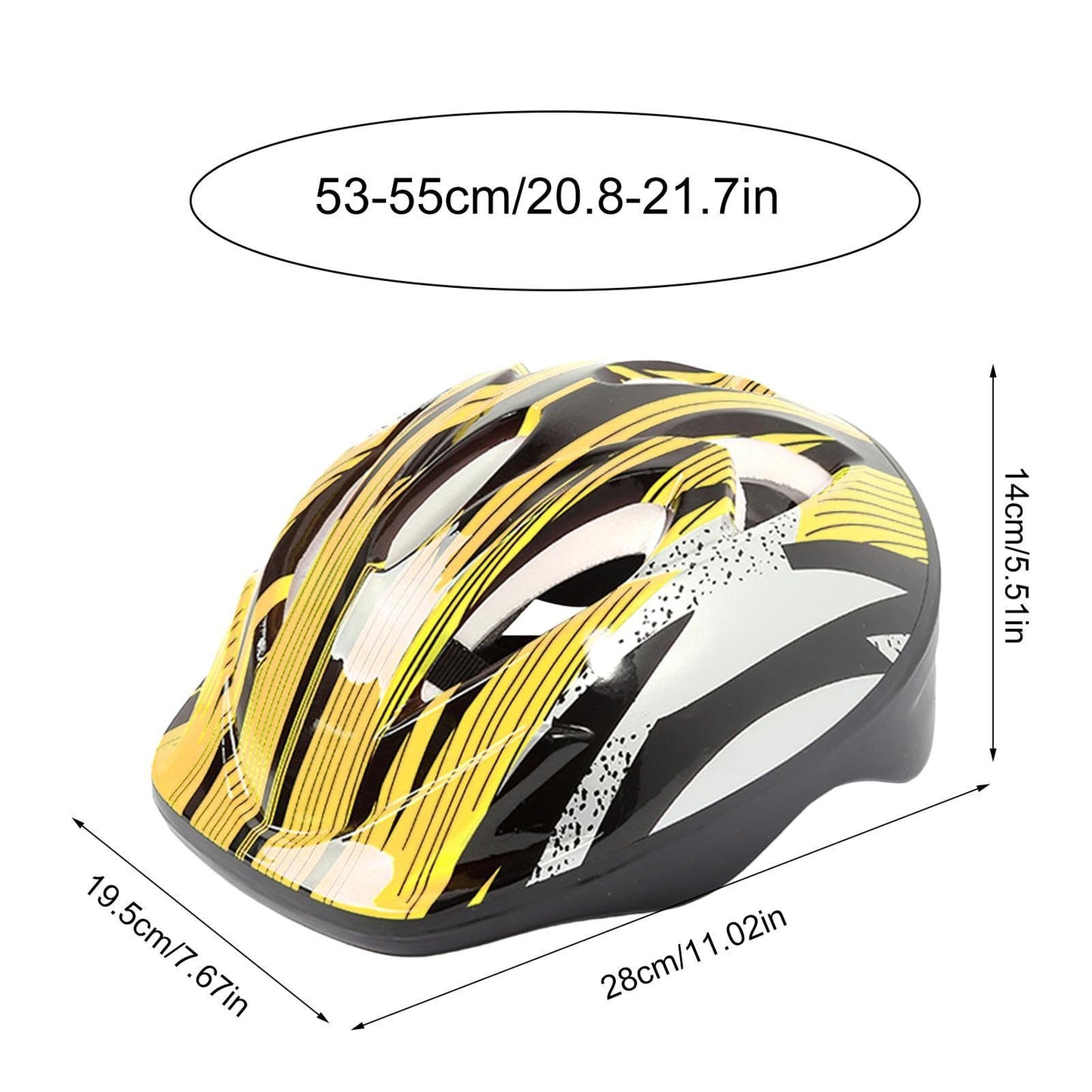 Kinderhelm, Fahrradhelm, Alter 3–13 Jahre, verstellbarer Fahrradhelm für Jungen, Mädchen und Kleinkinder, Kinder-Fahrradhelm und Polster-Set für Jungen und Mädchen, komplettes Sicherheitsset für