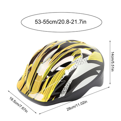 Kinderhelm, Fahrradhelm, Alter 3–13 Jahre, verstellbarer Fahrradhelm für Jungen, Mädchen und Kleinkinder, Kinder-Fahrradhelm und Polster-Set für Jungen und Mädchen, komplettes Sicherheitsset für